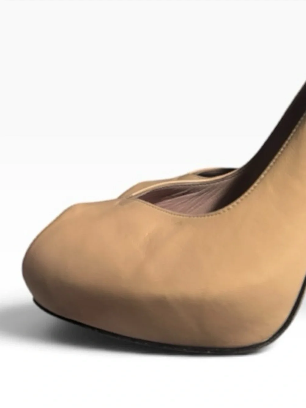Stuart Weitzman Victoria Leather Colorblock Peep-Toe Platform Stiletto Pumps